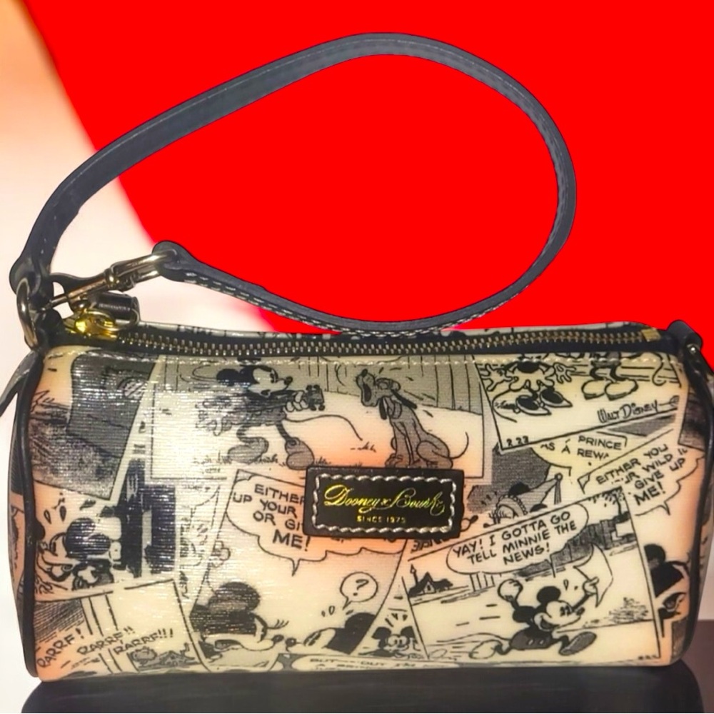 Dooney & Bourke Comic Mini Barrel Bag-RARE Like New Disney Parks Collaboration